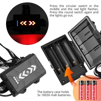 8000LM najmočnejših XHP90.2 LED Žaromet USB Polnilne Smerniki Nepremočljiva Zoom Ribolov Svetlobe Uporabo 18650 Baterijo XHP70 V6