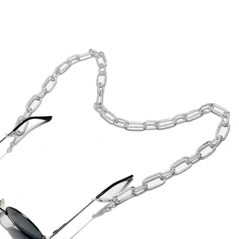 Zlato barvo Debele Aluminijaste Očala Kabel Kovinski Očala, ki Visi Veriga Non-Slip Ogrlica sončna Očala Kabel Imetnik Vrvica za opaljivanje tega