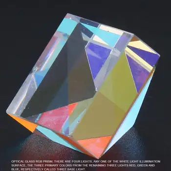 Optično Steklo Objektiva Piramidne Oblike, Barve Prizma Za Raziskave Dekoracijo Optični Preizkusa Skupaj