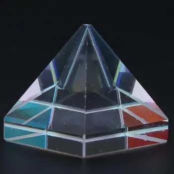 Optično Steklo Objektiva Piramidne Oblike, Barve Prizma Za Raziskave Dekoracijo Optični Preizkusa Skupaj