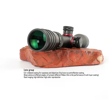 Taktično 4-16x44 Sfir Dolgo Vrsto Puške Področje Zraka Puška Optika Red Dot Osvetljeni Riflescope Puško Streljanje, Lov