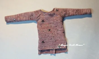 [RMG400]Brezplačna dostava NeoBlythe lutka obleko # Star Natisnjeni T-shirt za blyth lutka accrssories za prodajo na drobno