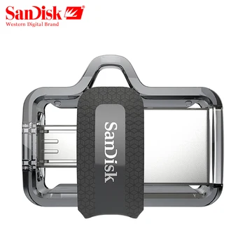 SanDisk OTG USB Flash Disk Mini Pen Drive 16GB 32GB 64GB 128GB USB 3.0 150MB/S Dual ključek USB, za PC in Android phones