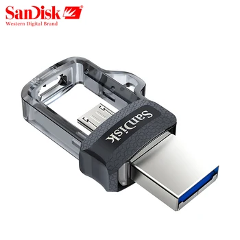 SanDisk OTG USB Flash Disk Mini Pen Drive 16GB 32GB 64GB 128GB USB 3.0 150MB/S Dual ključek USB, za PC in Android phones