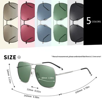 AOFLY blagovno ZNAMKO DESIGN Kvadratnih moška sončna Očala Polarizirana Kovinski Okvir Moda Vožnje Ribolov sončna Očala Moški Oculos de sol UV400