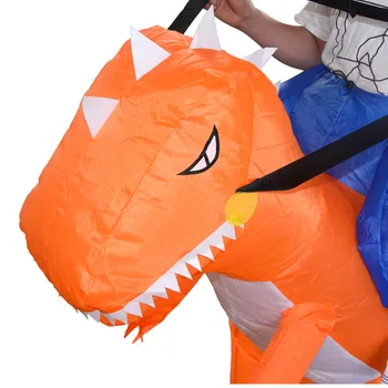Vožnja Na Dinozaver Kostum Napihljivi Blow Up Obleko Fancy Cosplay za Halloween Party K2