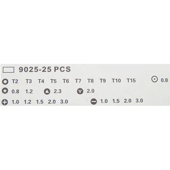 25pcs/nastavi Natančnost Izvijač Torx Set Bitov izvijačem Za iPhone, Samsung Orodja za Popravilo Kit