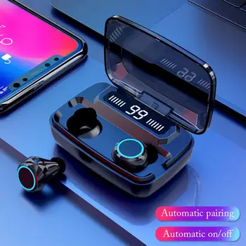 ROCKSTICK v uho Brezžične slušalke Bluetooth 5.0 Slušalke Mini TWS Čepkov polnjenje box Šport Slušalke Za polnjenje pametni telefon