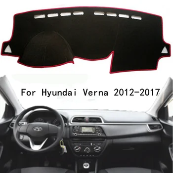 Avto armaturne plošče Kritje Za Hyundai Accent Verna Solaris 2012 - 2017 Solaris Dash Mat Pad Preprogo Anti-UV Anti-slip Dashmat Pokrov