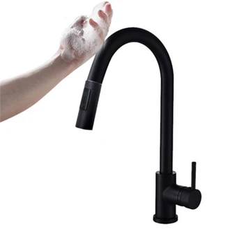 Kuhinjske Pipe Smart Sensor Pull-Out Vroče in Hladne Vode, Preklop Mešalnik Tapnite Smart Touch Spray Tapnite Kuhinja Priročno Pipe