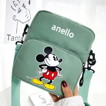 Disney risanke ženska torba za prenosni platno vrečko nova torba Mickey mouse tiskanja crossbody vrečko minnie mouse vreča