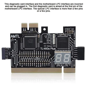 Multifunkcijski PC PCI PCI-E Mini PCI-E LPC Motherboard TL-460S Diagnostični Test Analyzer Tester Debug Kartice za Namizni RAČUNALNIK