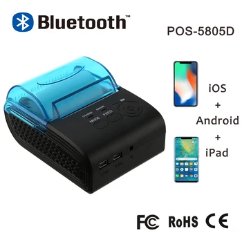 Prenosni Mini Bluetooth Toplotne Prejemu Tiskalnik Ticker Tiskalnik Za Mobilni Telefon Android, iOS, Windows 58mm