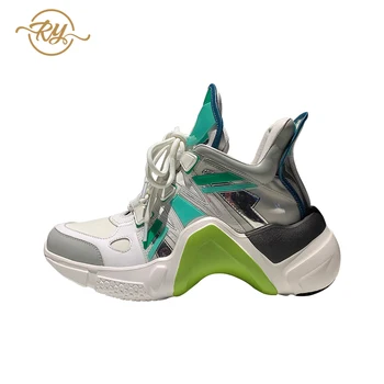 RY-RELAA ženske čevlje luksuzne blagovne znamke pravega usnja womens čevlji 2020 moda bele superge ins klin čevlji tide