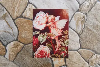 12*16 cm 10pcs flower Fairy serije platno Tkanina Mozaik Krpo DIY Šivanje Položaja krpo doma Material Za vrečko/torbici SL-108