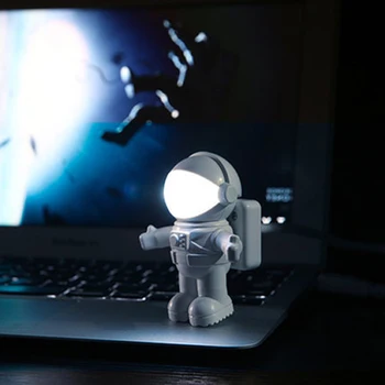Z75 Nov Slog Čisto Bela Kul Nove Astronavt Astronavt USB Lučka LED Nastavljiva Noč Luč Za Računalnik PC Svetilke Namizna Luč