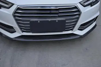 Ogljikovih Vlaken Spredaj Lip Spojler Cepilec Za Audi A4 S-Line S4 2017 Sprednji Odbijač Predpasnik Stražar, Zaščitnik