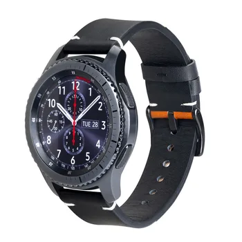 20/22 mm Usnje Pasu za Samsung Galaxy Watch 3/45mm/41mm/aktivna 2 Prestavi S3 Frontier/S2/Šport zapestnica Huawei watch GT/2/2e Trak