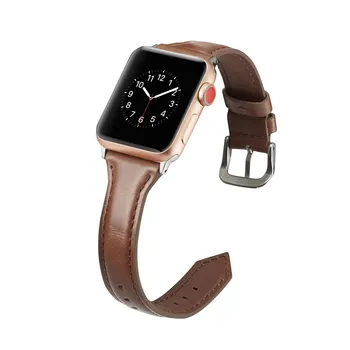 Pravega Usnja zanke Traku Za Apple Watch Band 6 SE 5 42mm 44 mm 38 mm 40 mm iwatch Watchband Za Apple ura 5 4 3 2 1 44 42mm