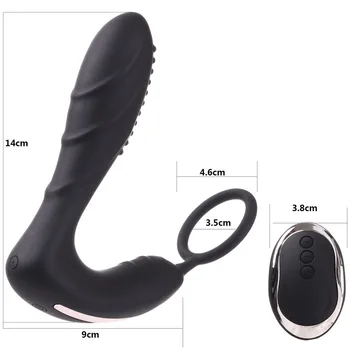 Brezžični Daljinski upravljalnik Moški Prostate Massager Silikonski Analni/vagina Vibrator 10 Hitrost Masturbator Sex Igrače Za Človeka, Ženska Odraslih