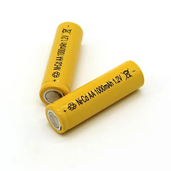 2016 Ni-Cd 1000 mAh 1,2 V AA Baterija za ponovno Polnjenje Za LED Svetilko, baterije