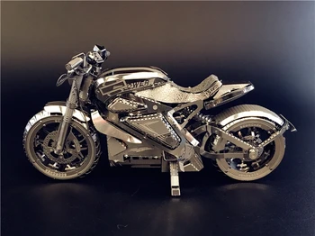 3D PUzzle Kovinski Model Motocikla Jigsaw DIY Igrača za Ročno Montažo Kit iz Nerjavečega Jekla za Odrasle Super Težko Jigsaw Zbirka