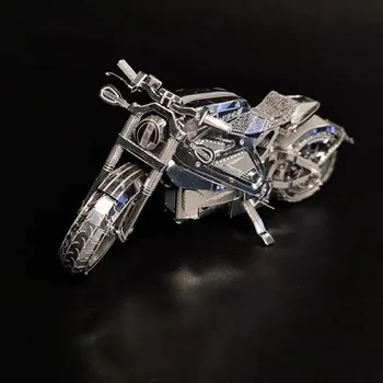 3D PUzzle Kovinski Model Motocikla Jigsaw DIY Igrača za Ročno Montažo Kit iz Nerjavečega Jekla za Odrasle Super Težko Jigsaw Zbirka