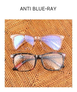 Ženske Kvadratnih Optični Okvir z Anti Modra Objektiv za prodajo Ženska Moda Računalnik Eyegalasses Black popust z cace krpo