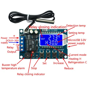 Temperatura Fan Speed Controller Modul Digitalni Termostat Hlajenje Ogrevanje Temperaturni Regulator LCD-Zaslon