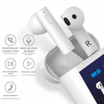 GAIBY MIR6 PLUS TWS Brezžične Slušalke športne Čepkov auriculares Bluetooth 5.0 Slušalke Slušalke za xiaomi nasprotnega telefon samsung