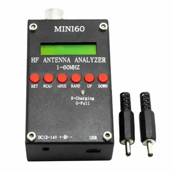 Mini60S 1-60MHZ HF SWR Antene Analyzer Metrov z Bluetooth Funkcijo N1HD