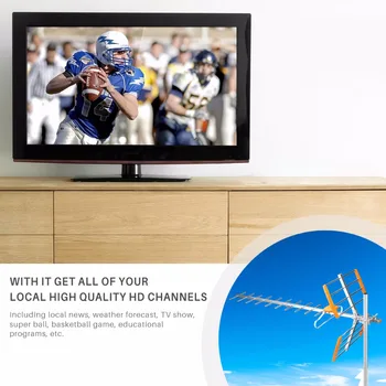 80Mile TV Antena 470MHz-860MHz Sprejem Obseg Zunanja Antena HD Digital Za HDTV DVBT/DVBT2 Digitalni Dopolniti Antena
