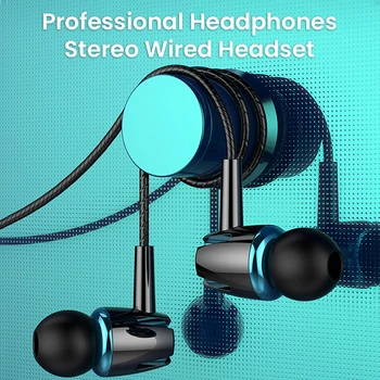 3,5 mm Žične Slušalke Extra Bass Slušalke, Prostoročno, Slušalke Hi-fi Stereo Slušalke Čepkov za Xiaomi Huawei Nasprotnega auriculares