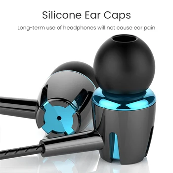3,5 mm Žične Slušalke Extra Bass Slušalke, Prostoročno, Slušalke Hi-fi Stereo Slušalke Čepkov za Xiaomi Huawei Nasprotnega auriculares