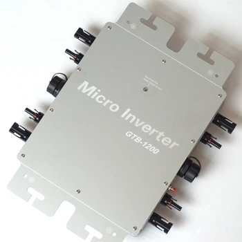 Sončne Pametna Omrežja Brezžični Inverter GTB-1200W MPPT Za PV Sistem za Spremljanje 22-50VDC AC Vodotesen IP65 Z WIFI Komunikacija