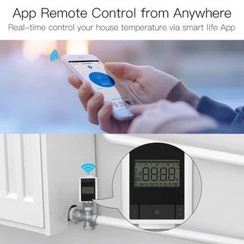 Tuya ZigBee Temperaturni Regulator S Alexa Pametni Dom Smart Termostat Grelca TRV termostatičnimi Glasovni Nadzor Hiša