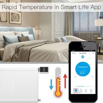 Tuya ZigBee Temperaturni Regulator S Alexa Pametni Dom Smart Termostat Grelca TRV termostatičnimi Glasovni Nadzor Hiša