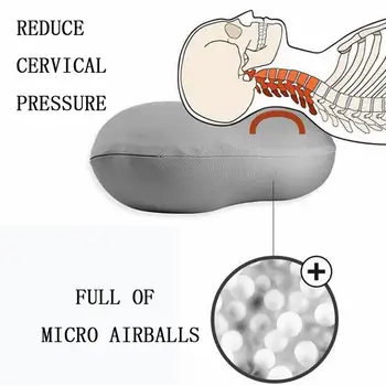 Ustvarjalne Globoko Spanje Zasvojenost 3D Blazino Stroj Poliester Prevleke Pokrov Z Mikro Airballs Polnjenje Potovanja Vratu Blazine