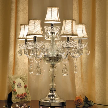 Sodobna kristalno namizne svetilke, Posteljne lučka za spalnica luksuznih kristalno namizne svetilke ameriški K9 luksuzni kristalno dekoracija žarnice