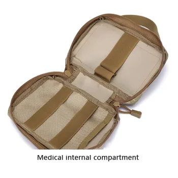 Kampiranje na prostem komplet za Prvo Pomoč Prenosni Vojaški Pohod Survival Kit Tactical Medicinske Potovanje Medicine Paket Sili Vrečko