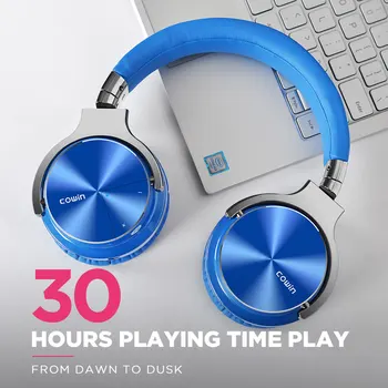 Cowin E7PRO[Nadgrajeno] Bluetooth Slušalke, Aktivni šumov, Slušalke Brezžične Globok Bas ANC Slušalke z Mikrofon za telefon