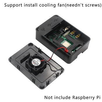 Raspberry Pi 4 Model B Primeru ABS Lupino z Cooling Fan Heatsink CE Napajalnik Opcijski SD Kartici HDMI Kabel za RPI 4