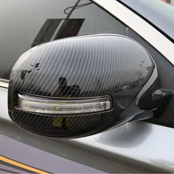 Za Mitsubishi ASX 2010-2019 2pcs/set Avto Strani Ogledalo Ogljikovih vlaken/ABS Vzvratnega ogledala, Pokrov Zunanjost Avto styling Dodatki