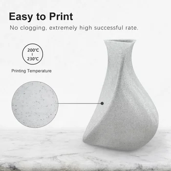 3D Tiskalnik, ki z Žarilno Marmorja PLA 1 kg 1.75 mm Toleranca +/-0.02 mm 2.2 LBS Rock Teksturo nestrupeno Umetnine Tiskanje Materiala, s Konico