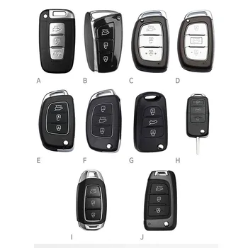Pravega Usnja Avto Ključ Primeru Kritje za Hyundai i10 i20 i30 HB20 IX25 IX35 IX45 TUCSON Avante Key Ring Zaščito Avto Dodatki