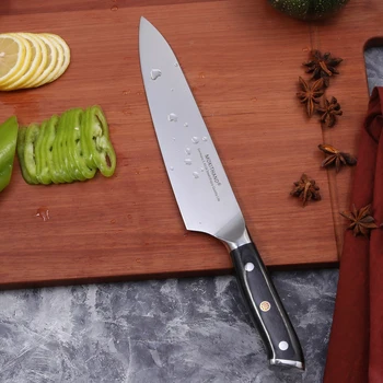 Mokithand 8 inch Kuhar Noži Nemčiji 1.4116 Jekla Visoko vsebnostjo Ogljika Japonski Kuhinjski Nož Oster Nerjaveče Jeklo Meso Cleaver Nož