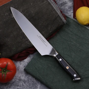 Mokithand 8 inch Kuhar Noži Nemčiji 1.4116 Jekla Visoko vsebnostjo Ogljika Japonski Kuhinjski Nož Oster Nerjaveče Jeklo Meso Cleaver Nož