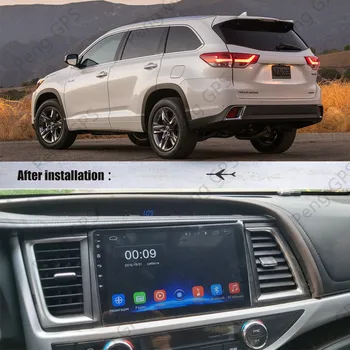 Za Toyota Highlander Android Radio 2013 - 2018 Avto multimedijski Predvajalnik, Stereo PX6 GPS Navigacija Vodja enote 360 Fotoaparat Autoradio