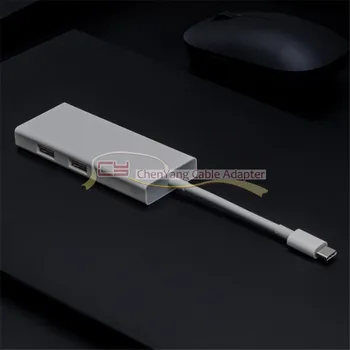 USB 3.1 Tip C za Mini Displayport DP & USB 2.0 HUB OTG & USB-C Ženski kabel Polnilnika za Prenosnik & Macbook