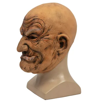 Realno Latex Starec Masko Moški Prikrivajo Halloween Maskiranje Glavo Gume Odraslih Oseb Maske Maškarada Cosplay Rekviziti